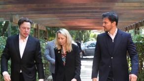 El ministro de las Comunicaciones de Brasil, Fábio Faria y el empresario Elon Musk.