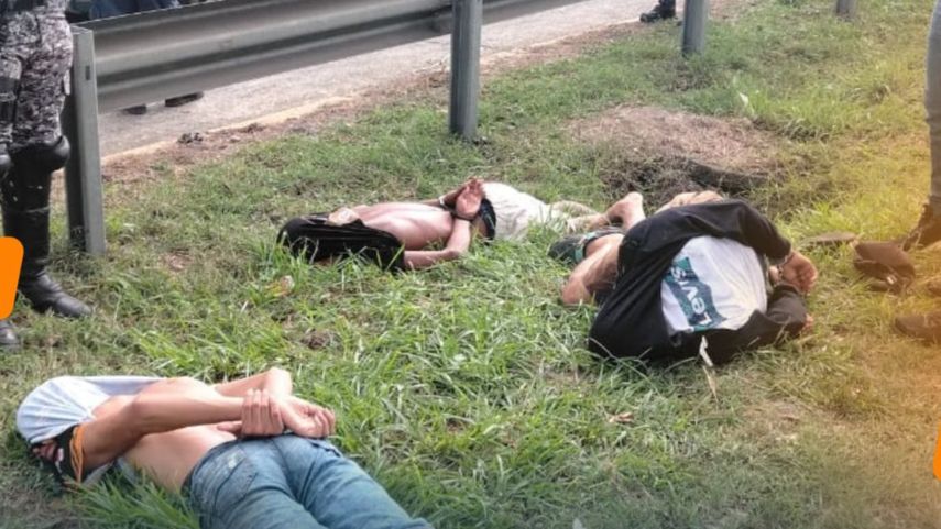 Cinco aprehendidos por presunto asalto en Chiriquí.