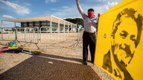 Simpatizante del expresidente brasileño Lula Da Silva.