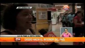 Panameños viajan al interior del país en días libres por fiestas patrias