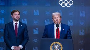 Vicepresidente de Estados Unidos, J.D. Vance, junto al presidente Donald Trump.