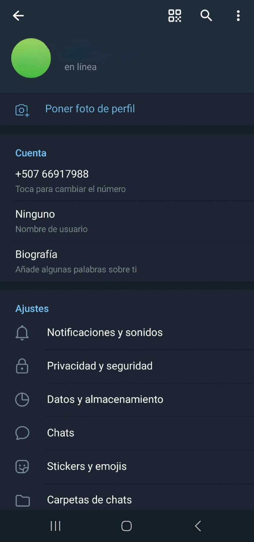 Ve a Poner foto de perfil