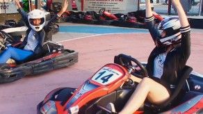 Diversión al volante de los karts