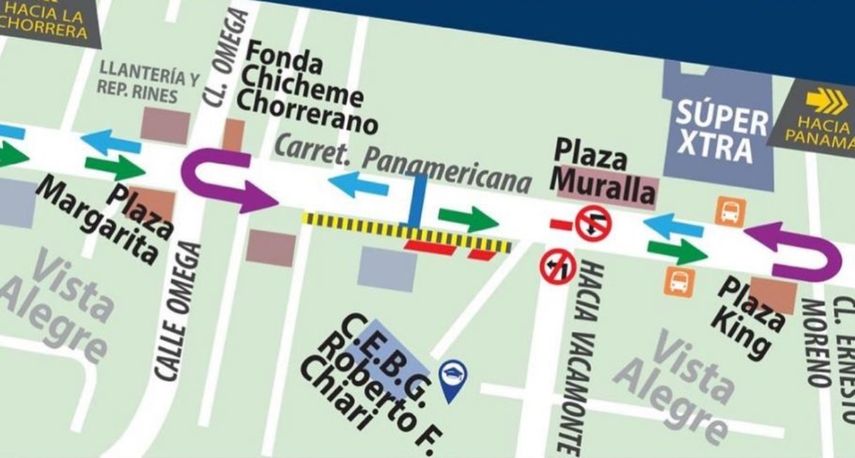 Giros en sector de Vista Alegre.