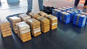 La operación en la que también participaron unidades del Ministerio Público, decomisó 493 paquetes con droga. La operación en la que también participaron unidades del Ministerio Público, decomisó 493 paquetes con droga.