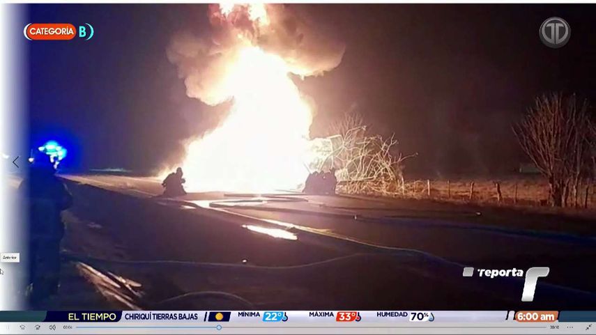 Se incendia un camión cisterna que transportaba combustible en Natá&nbsp;