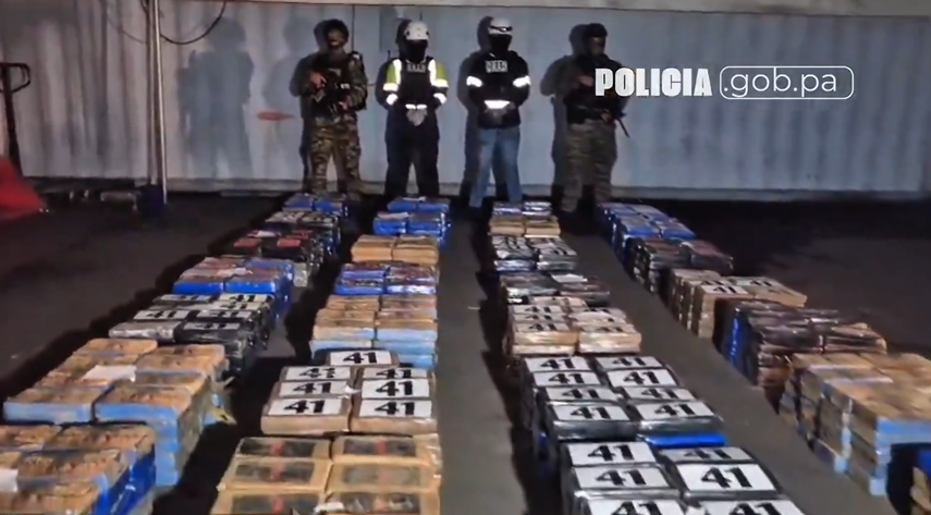 Incautan presunta droga en contenedor con destino a Dinamarca.