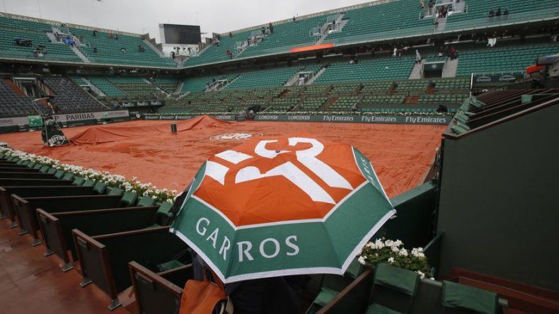 Abierto de Francia cancela juegos de todo el día por lluvia
