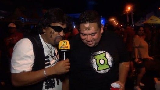 Cholo Mugre se dio una vuelta por las Patronales de Santiago