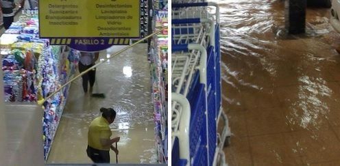 Desprendimiento de techos e inundaciones en distintos puntos del país