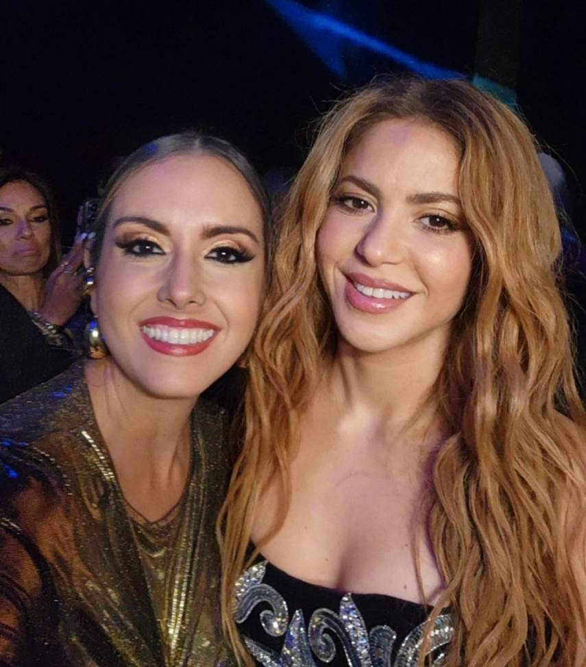 Michelle Simmons logró tomarse una foto con Shakira