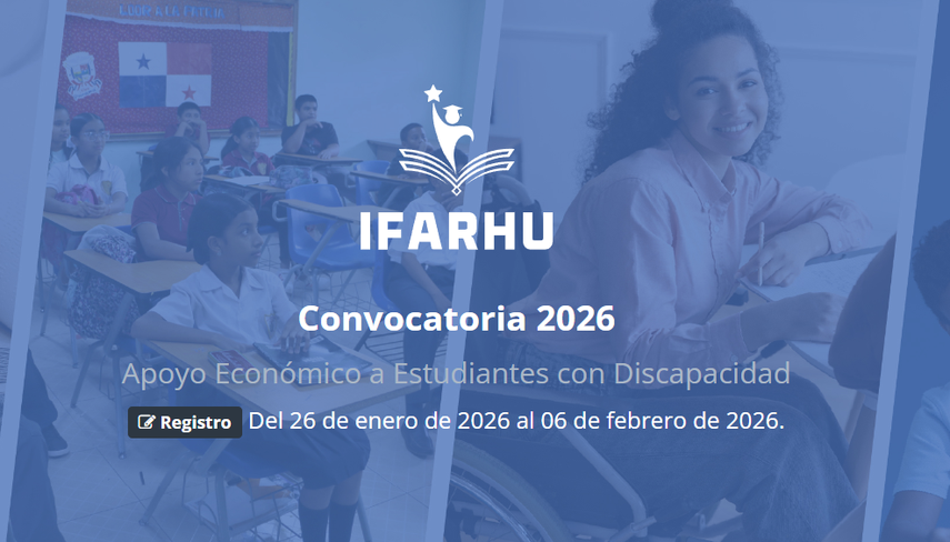 Becas del IFARHU: inscripción para personas con discapacidad