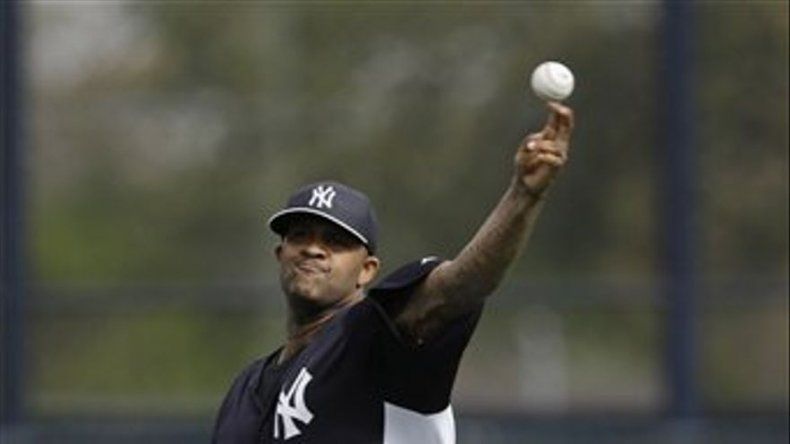 Sabathia lanza desde montículo
