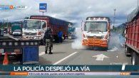 se registra enfrentamiento entre antimotines y transportistas de carga durante protesta se registra enfrentamiento entre antimotines y transportistas de carga durante protesta