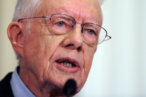 Jimmy Carter elogia a Santos por proceso de paz