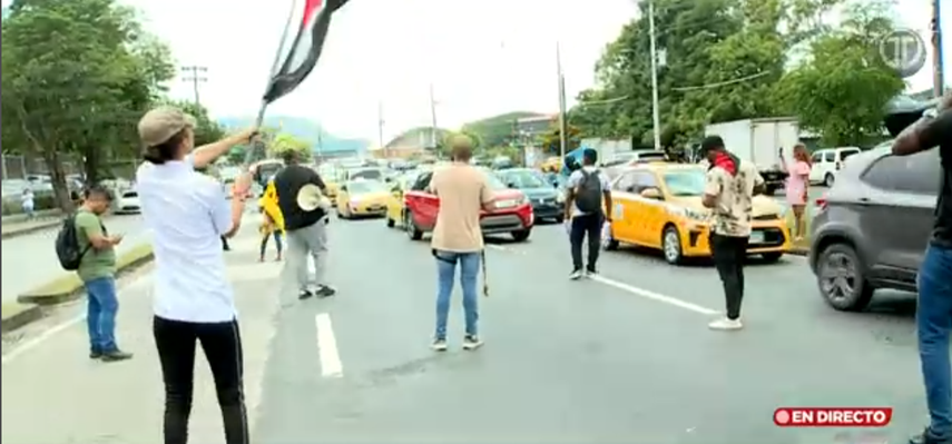 Protestas frente a la Universidad de Panamá&nbsp;