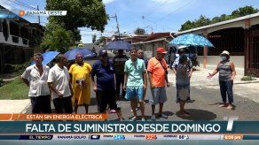 Protestan en Nuevo Chorrillo por falta de electricidad desde el domingo