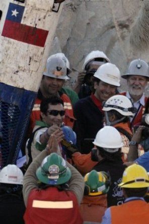 Salida de los 33 mineros chilenos