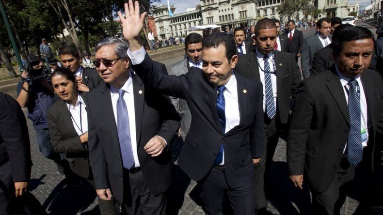 Jimmy Morales rinde cuentas ante el Congreso de Guatemala
