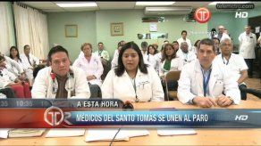 Médicos del Hospital Santo Tomás se suman a paro nacional