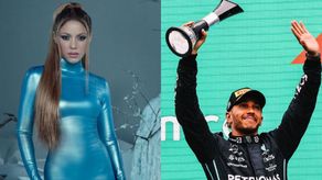 Shakira y Lewis Hamilto: Se les ve muy juntos en Miami Beach.