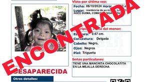 Recuperación de la niña Madelyn. Recuperación de la niña Madelyn.