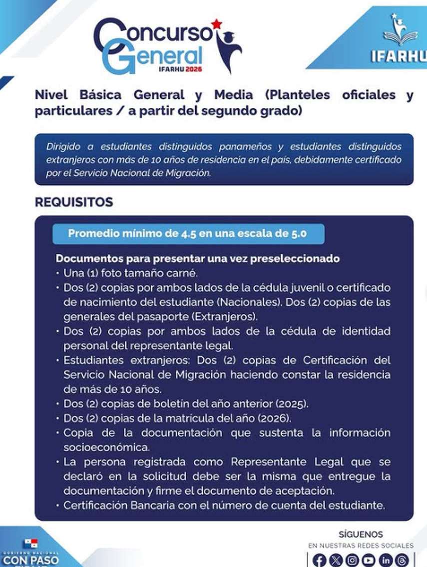 Requisitos para estudiantes de primaria, premedia y media. Requisitos para estudiantes de primaria, premedia y media.