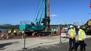 Inicia la construcción de los 40 pilotes que sostendrán el Cuarto Puente sobre el Canal de Panamá.