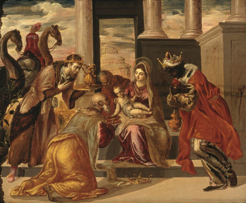 La Adoración de los Reyes Magos por El Greco, 1568. La Adoración de los Reyes Magos por El Greco, 1568.