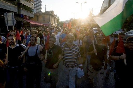 Miles de personas protestan en Ramala contra el genocidio en Gaza
