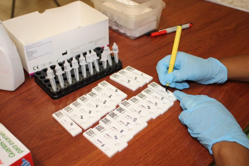 Pruebas para detectar covid-19.