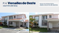 MEF subastará casa en PH Versalles de Oeste. MEF subastará casa en PH Versalles de Oeste.