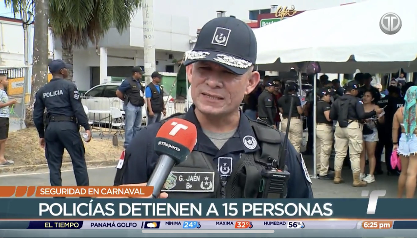 Más de 15 personas han sido detenidas en el carnaval capitalino