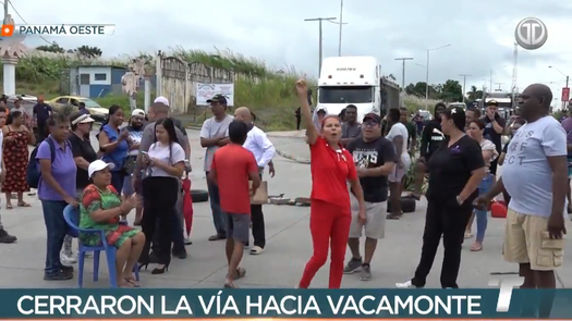 Protesta en Vacamonte termina en enfrentamientos con la Policía Nacional