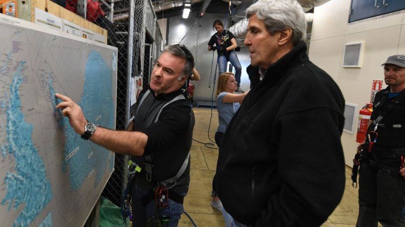 Desde la Antártida Kerry pide luchar contra el cambio climático