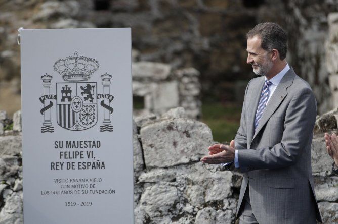 Rey Felipe VI visita Panamá Viejo