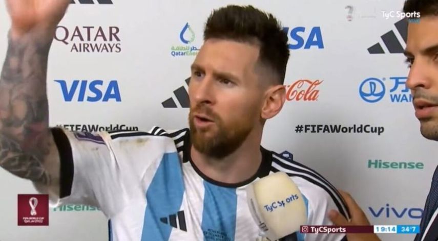 Furor Comercial Con El ¿qué Mirás Bobo De Leo Messi En El Mundial 1612