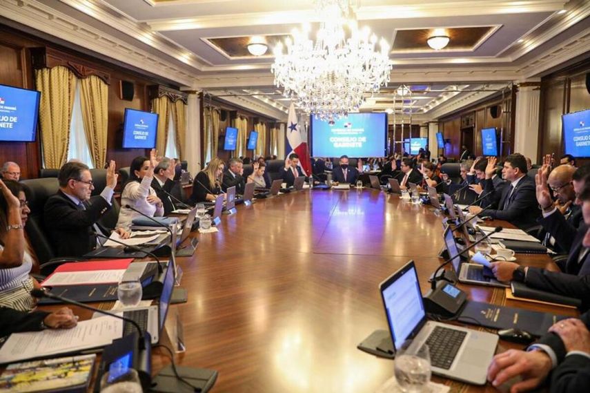 Vista del Consejo de Gabinete de este jueves.