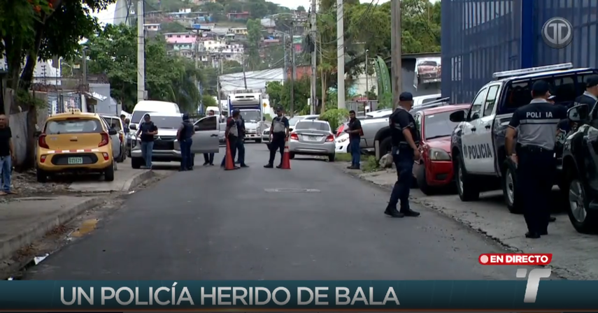 Unidad policial resulta herido por arma de fuego en Rio Abajo.