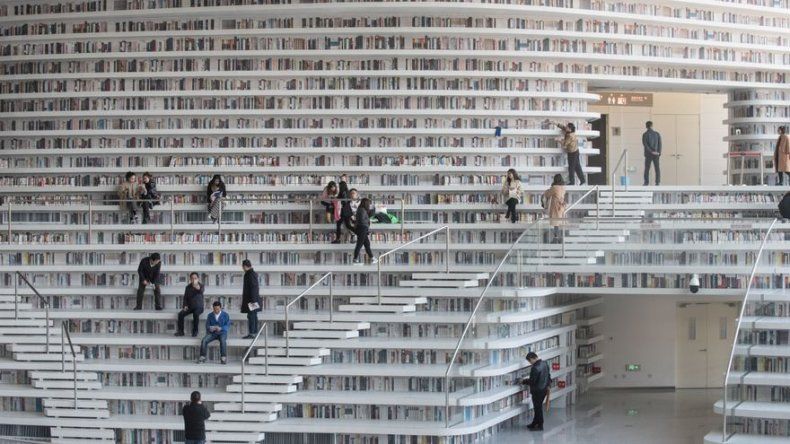 La biblioteca futurista china, más ilusión que libros