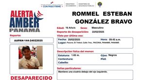 Activan Alerta Amber por desaparición de Rommel Esteban González Bravo de 16 años