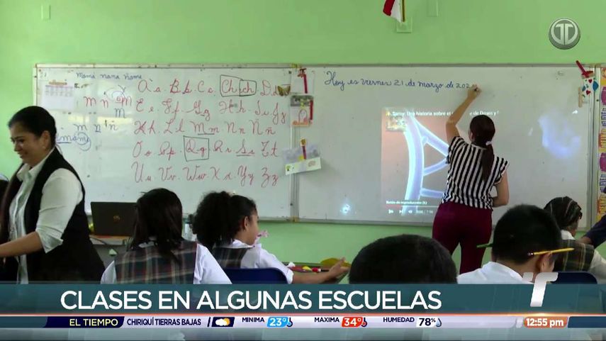 MEDUCA reporta clases regulares en algunos centros educativos del país