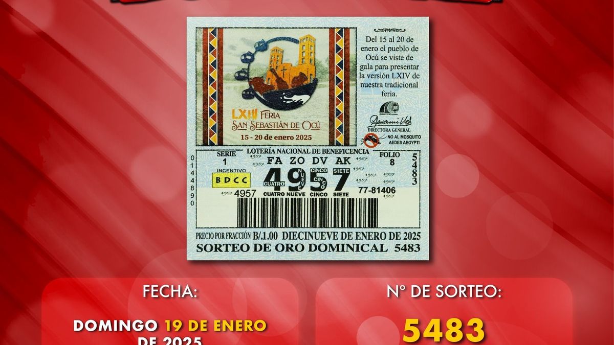 Resultados Lotería Nacional de Panamá EN VIVO: Sorteo dominical del 19 de enero de 2025