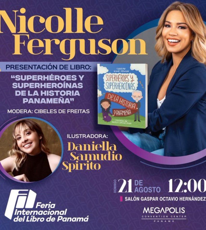Nicolle Ferguson lanzará su segundo libro el domingo 21 en la FIL Panamá