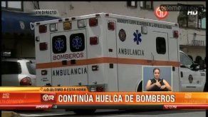 Bomberos anuncian que seguirán con la huelga de hambre