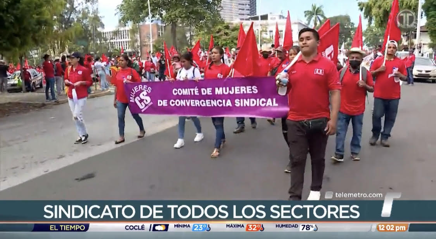Trabajadores celebran el Día del Trabajador con marcha hacia la Asamblea Nacional