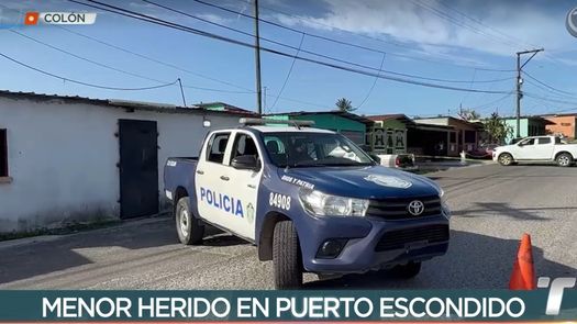 Un menor de 14 años resultó herido en Colón. Un menor de 14 años resultó herido en Colón.