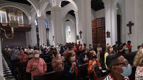 Celebración de la misa.