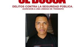 Esta persona está siendo requerida por el delito contra la seguridad colectiva.