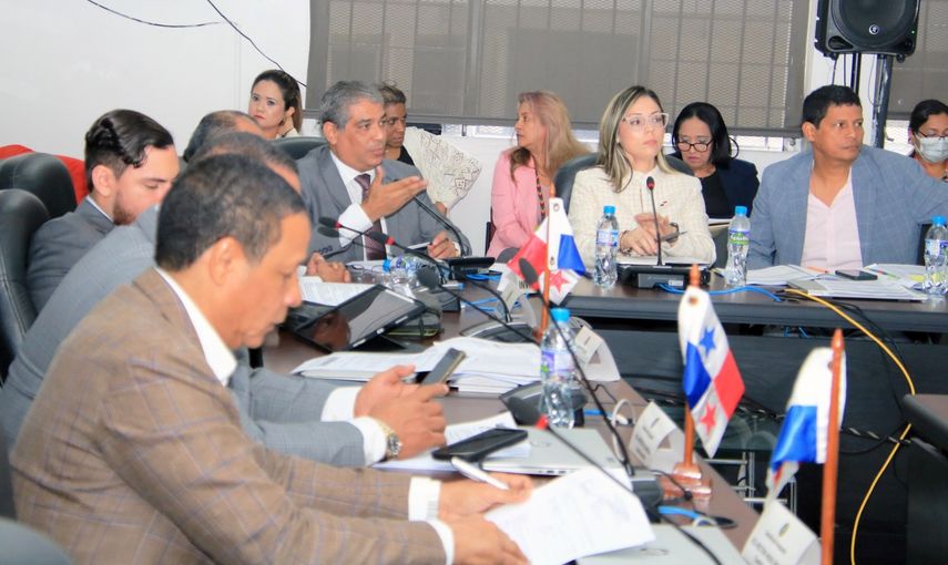 El ministro del MINSA, Luis Fernando Sucre, en la comisión de presupuesto. El ministro del MINSA, Luis Fernando Sucre, en la comisión de presupuesto.